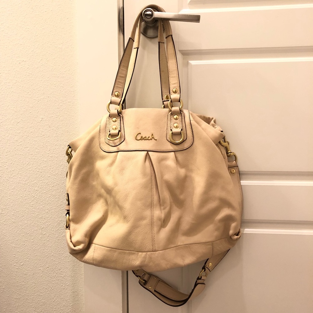 Cream Coach Satchel